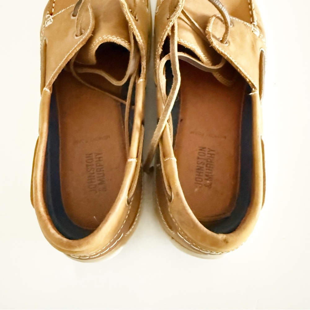 Johnston & Murphy Men's Leather Boat Shoes Size 10.5 - Picture 8 of 10